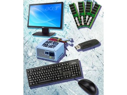 KOMPONENTE ZA PC - Monitor, Memorije, Adapter i dr.