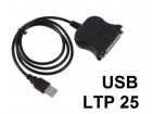 Kabal USB na LTP 25-pinski zenski konektor