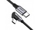 Kabl USB C muški-USB C muški ugaoni 1.0m slika 1