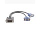 Kabl adapter DVI 24+5 male/ Dual 15Pin VGA female slika 1