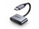 Kabl adapter USB C muški-3.5mm stereo ženski +USB C žen slika 1