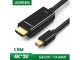 Kabl mini DisplayPort muški-HDMI muški 1.5m slika 1