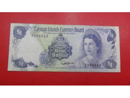 Kajmani-Cayman 1 Dollar 1985, v10, P6700, eR