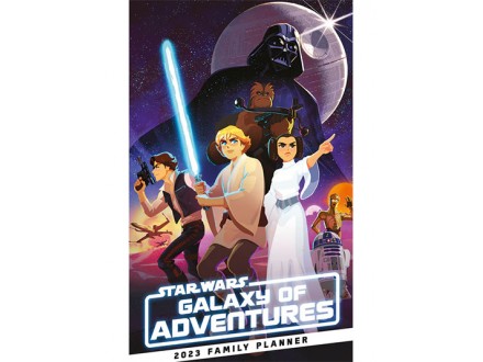 Kalendar / planer 2023 - SW, Galaxy Of Adventures, 25x40.5 cm - Star Wars
