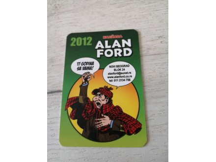 Kalendarčić Alan Ford 2012. Bob Rok
