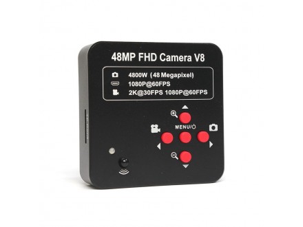 Kamera za mikroskop 48MP 4800W FHD V8 HDMI
