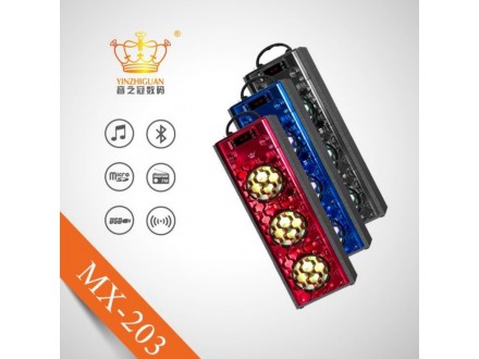 Karaoke Led Bluetooth Zvucnik MX-203 Plus Mikrofon-Novo