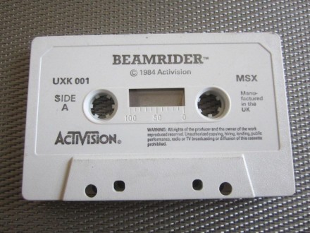 Kaseta za stare MSX računare sa igrom `BeamRider`