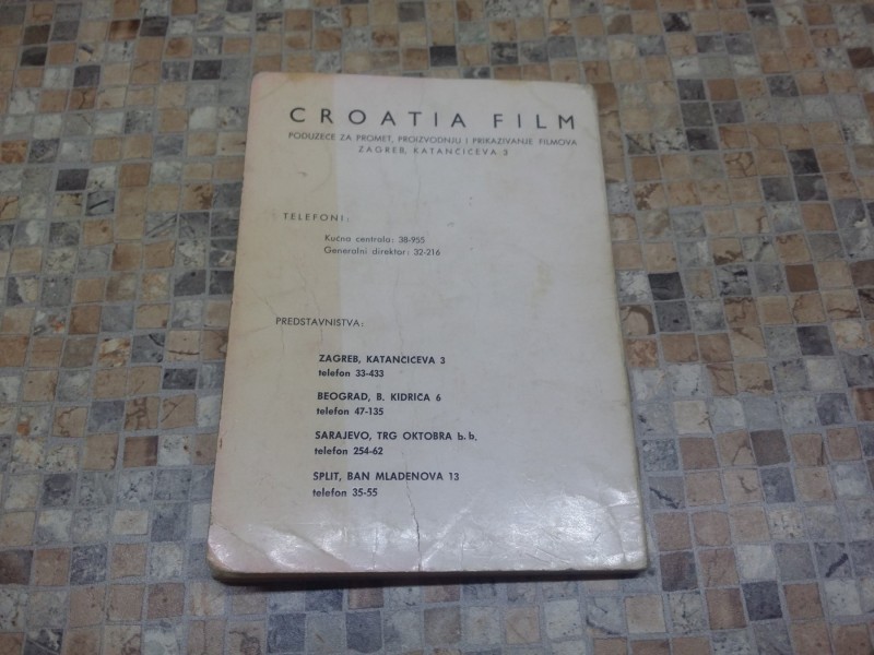 Katalog filmova - Croatia film 1967-1968