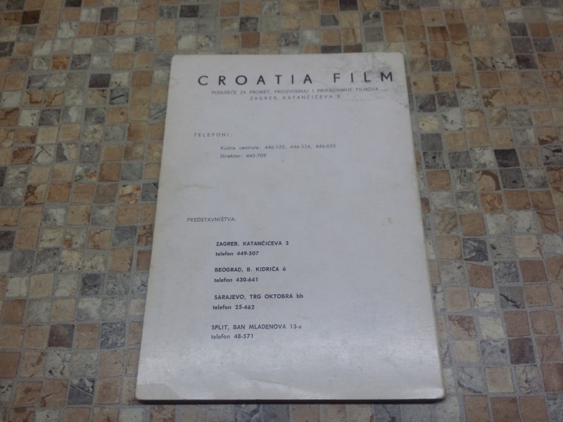 Katalog filmova - Croatia film 1972-1973