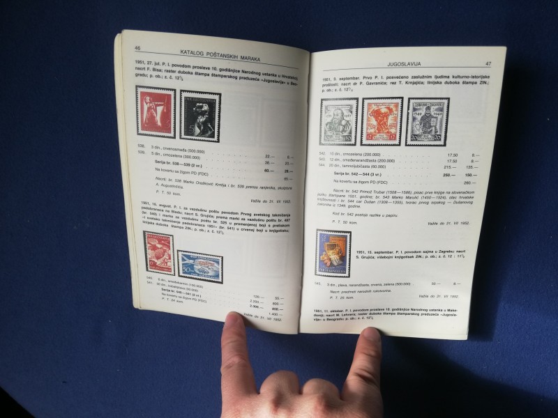 Katalog poštanskih maraka jugoslovenskih zemalja