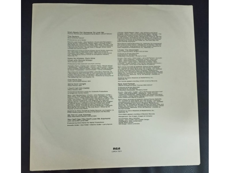 Kenny Rogers ‎– I Prefer The Moonlight LP (MINT,1987)
