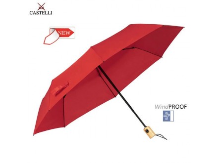 Kišobran na rasklapanje Castelli Monaco crveni - Novo