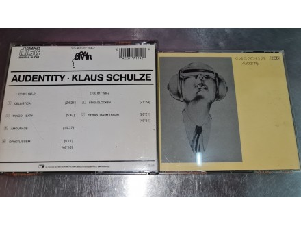 Klaus Schulze - Audentity 2CDa , ORIGINAL