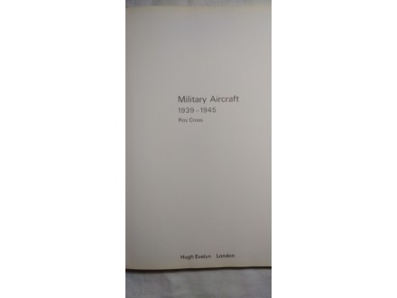 Knjiga:Military Aircraft 1939-1945(Vojni avioni) 34,5 c