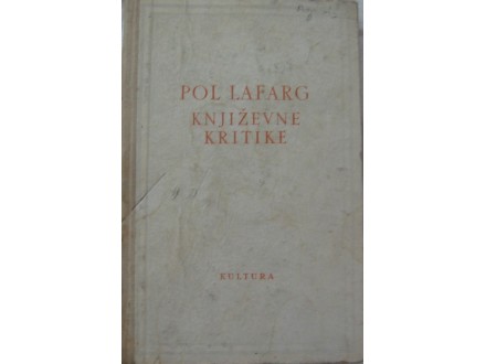 Književne kritike  Pol Lafarg