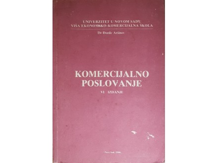 Komercijalno Poslovanje - Dr.Đorđe Aršinov