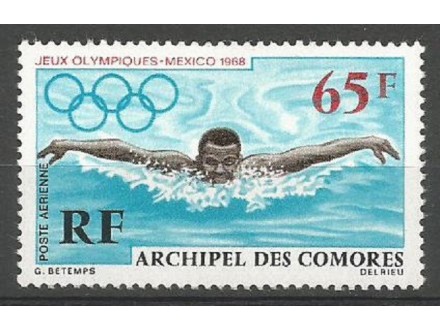 Komorska ostrva,LOI-Meksiko `68 1969.,čisto