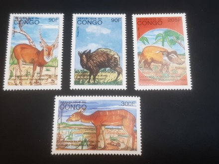 Kongo 1996 fauna životinje ** kompl. ser.
