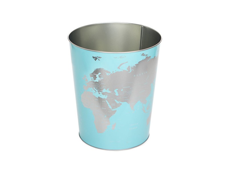 Korpa za papir - Globe, Turquoise