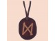 Kožna ogrlica runa amulet Dagaz slika 2
