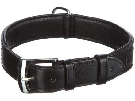 Kožna ogrlica za pse `Canduro` crna 30mm, 35cm