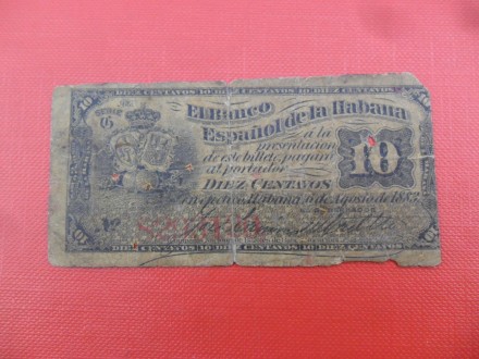 Kuba-Cuba 10 Centavos 1883, v4, O, P7809, eR