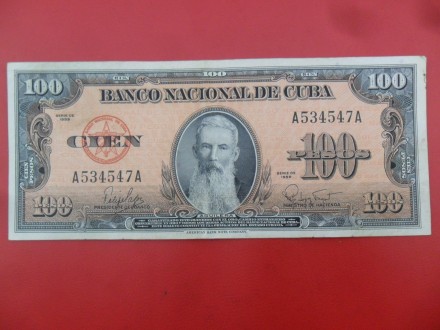 Kuba-Cuba 100 Pesos 1959, v1, P7583, R