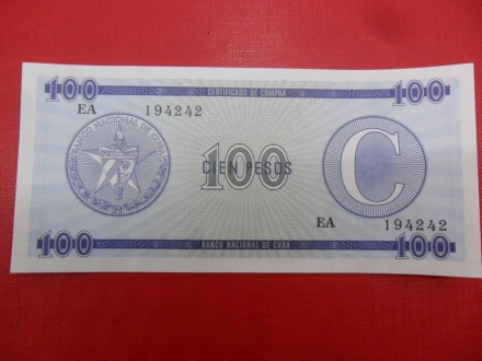 Kuba-Cuba 100 Pesos 1985, P4448, R