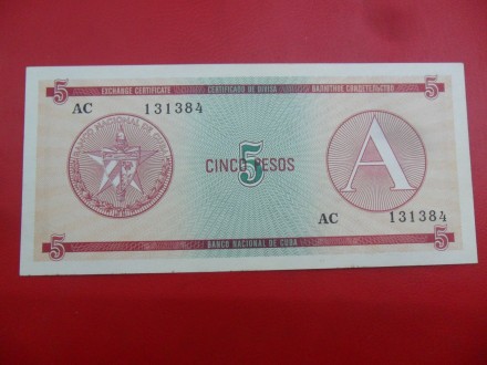 Kuba-Cuba 5 Pesos 1985, P6787