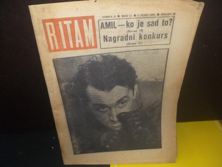 Kultni časopis - RITAM br.11 / 1. mart 1963.