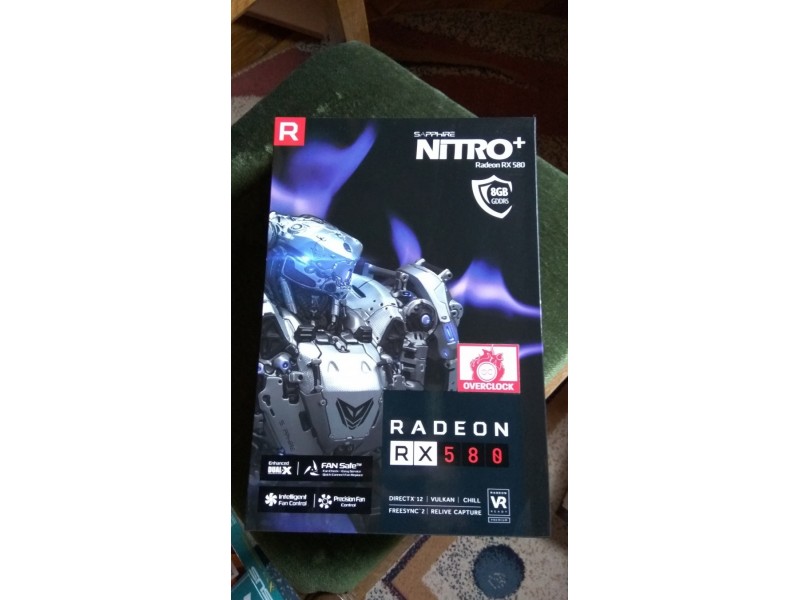 Kutija od Sapphire Radeon RX580 Nitro+ 8GB - NOVO
