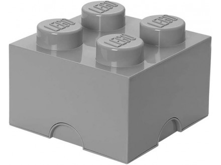 Kutija za odlaganje LEGO® Kocka 4  25x25x18cm kamenosiva 4003