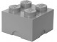 Kutija za odlaganje LEGO® Kocka 4  25x25x18cm kamenosiva 4003 slika 4