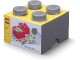 Kutija za odlaganje LEGO® Kocka 4  25x25x18cm kamenosiva 4003 slika 5
