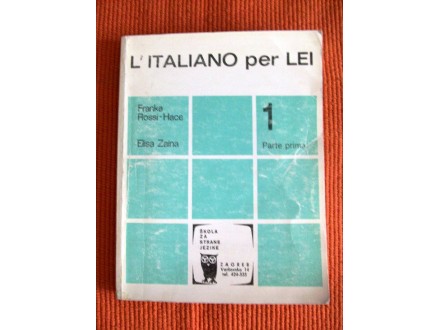 L ITALIANO PER LEI  1  (Parte  Prima)