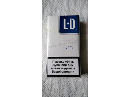 LD 100`s blue kutija od cigareta