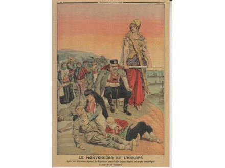 LE MONTENEGRO ET L`EUROPE / Le Petit Journal, mai 1913