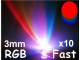 LED RGB dioda - brza - 3mm - 10 komada slika 1