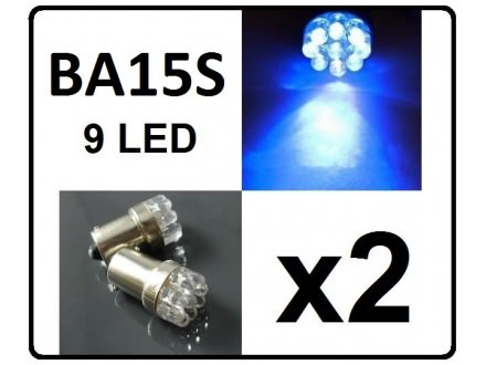 LED Sijalica - BA15S - PLAVA - 2 komada