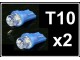LED Sijalica - T10 pozicija - 1 LED - 2 komada - Plava slika 1