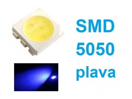 LED dioda 5050 - plava - SMD