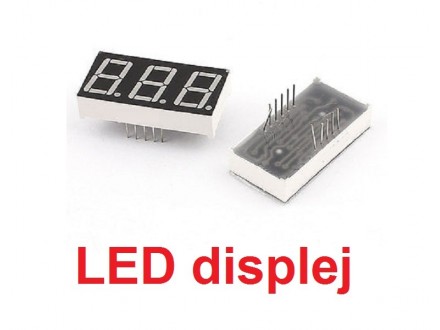 LED displej - 3 cifre - crveni - 0.56` - Anoda
