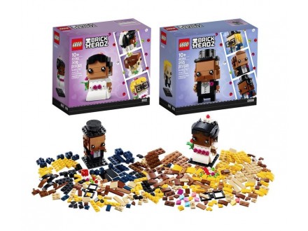 LEGO BrickHeadz:  Wedding Bride + Wedding Groom