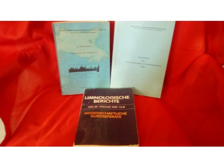 LIMNOLOGIJA  3 knjige na nemačkom 1987-1990