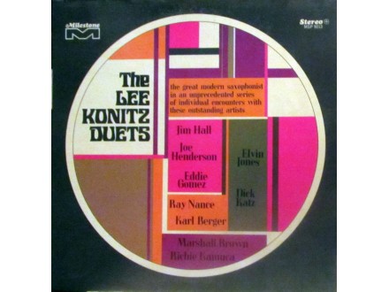LP: LEE KONITZ - DUETS (US PRESS)