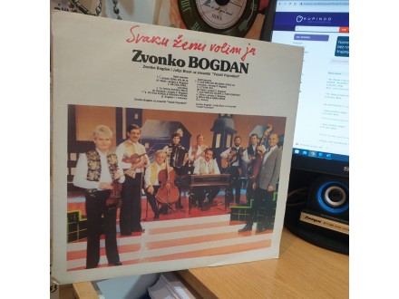 LP Zvonko Bogdan ‎– Svaku Ženu Volim Ja