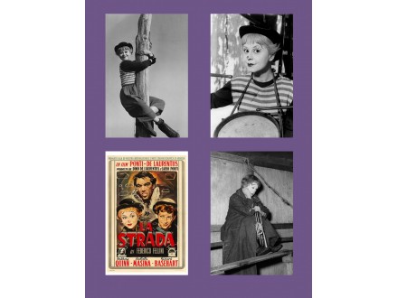 La Strada (Fellini 1954.) 4 posterčića