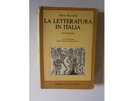 La letteratura in Italia Antologia 1, Mario Ricciardi