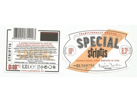 Lasko Special etiketa za pivo